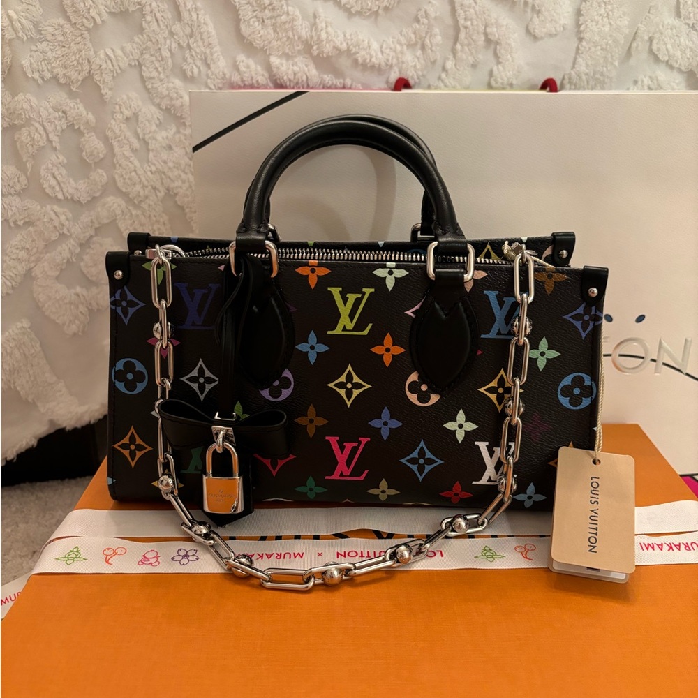 Louis Vuitton Multicolor Monogram Takashi Murakami ONTHEGO east west